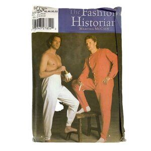 Simplicity 5033 Mens Costume Pattern Long Johns & Pants Sizes 46-52 New Uncut